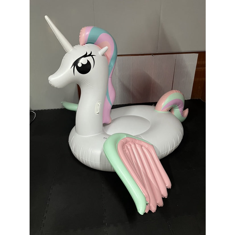 Large floatie beach unicorn inflatable float swimming pool party raft unique