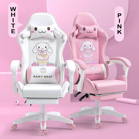 Cute Computer Chair Home Office Chair  Electronic Ergonomics Reclining Lift Gaming Chair For Geek Nerd Gamers Girls