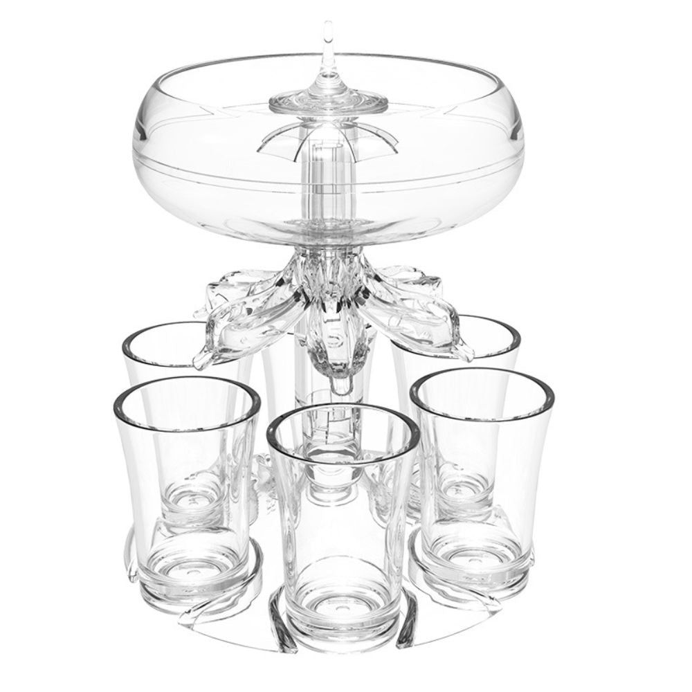 Second Generation Transparent 6 Shot Glass Wine Dispenser Rack For Party Gifts Bar Home New Style Hot Selling Artifact