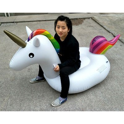 Rainbow unicorn float, giant and large floaties, for swimming pool and party