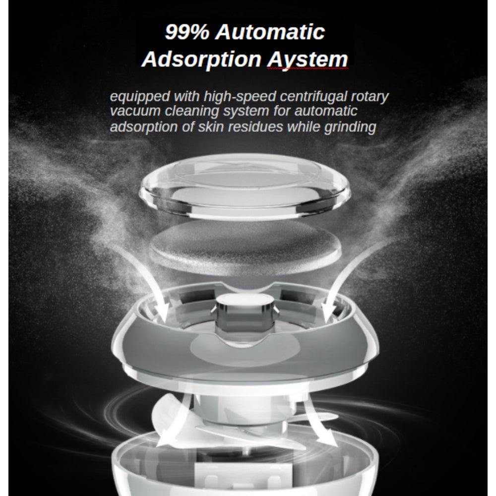 New Electric Rechargeable Foot Grinder Callus Remover Dead Skin Peeling Vacuum