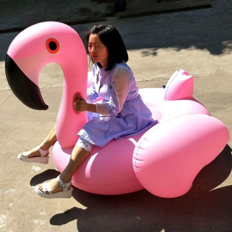Pink floatie beach flamingo inflatable float swimming pool party floats