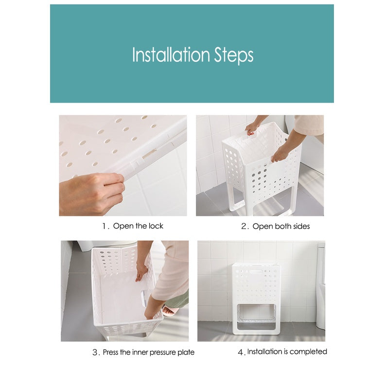 Bathroom Laundry Basket Foldable Large Capacity Household Japan Nordic Dirty Clothes Storage Basket Storage Bucket