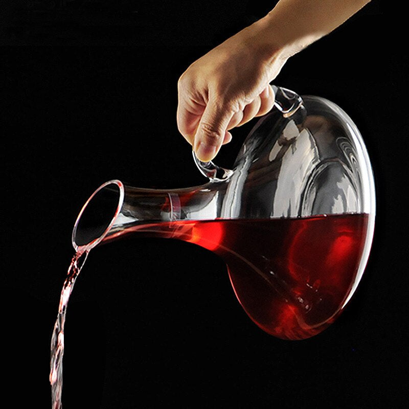 1500ML Decanter Crystal Transparent Handmade  Red Wine Brandy Champagne Glasses Decanter Bottle Jug Pourer Aerator
