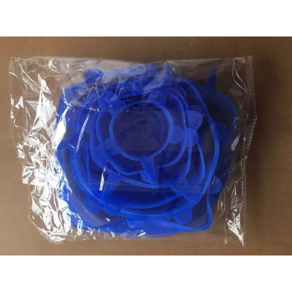 Silicone Stretch Lids 6 sizes-in-1 stretchable to seal bowls lid
