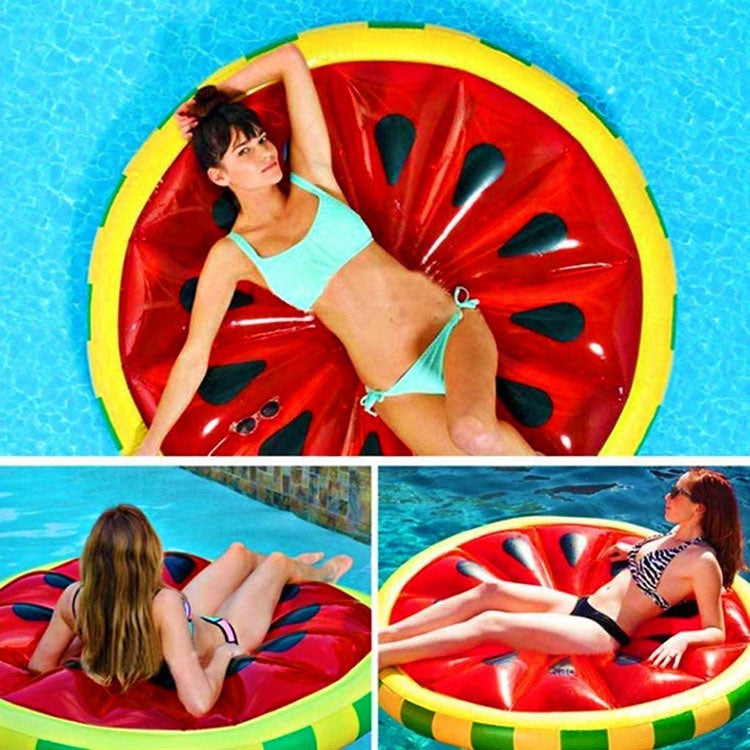 Large floatie beach half or full watermelon inflatable float swimming pool party floats raft
