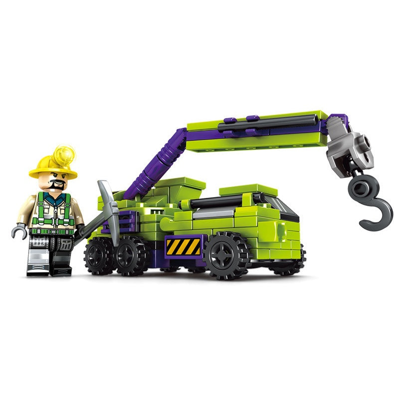 Transformer Hercules Kids Toy Transforming Robots 6-in-1 Engineering Vehicle Combination Set Building Block Educational