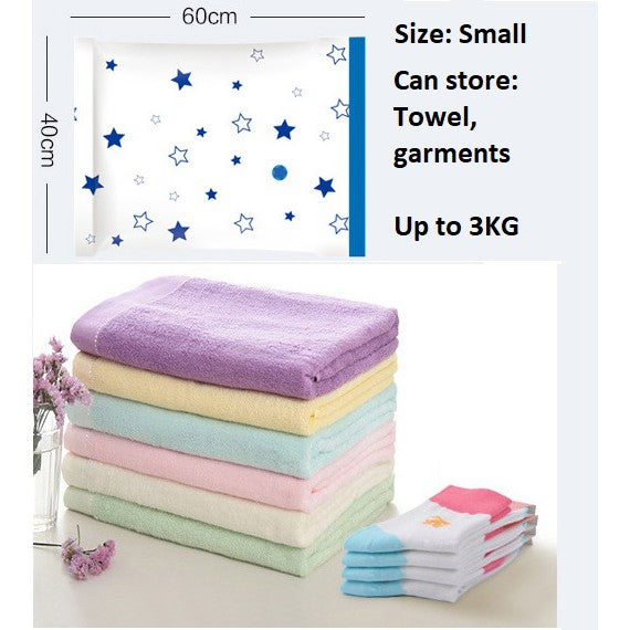 Clothes Vacuum Storage Travel Plastic Bag Seal Air Compression Bags