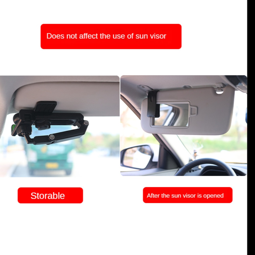 Car Phone Holder Visor Phones Mount Retractable Multi-angle Smartphone Stand for 4-7 Inch Cellphones Auto Parts Kit