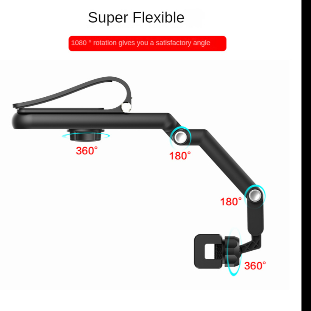 Car Phone Holder Visor Phones Mount Retractable Multi-angle Smartphone Stand for 4-7 Inch Cellphones Auto Parts Kit