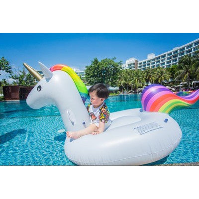 Rainbow unicorn float, giant and large floaties, for swimming pool and party