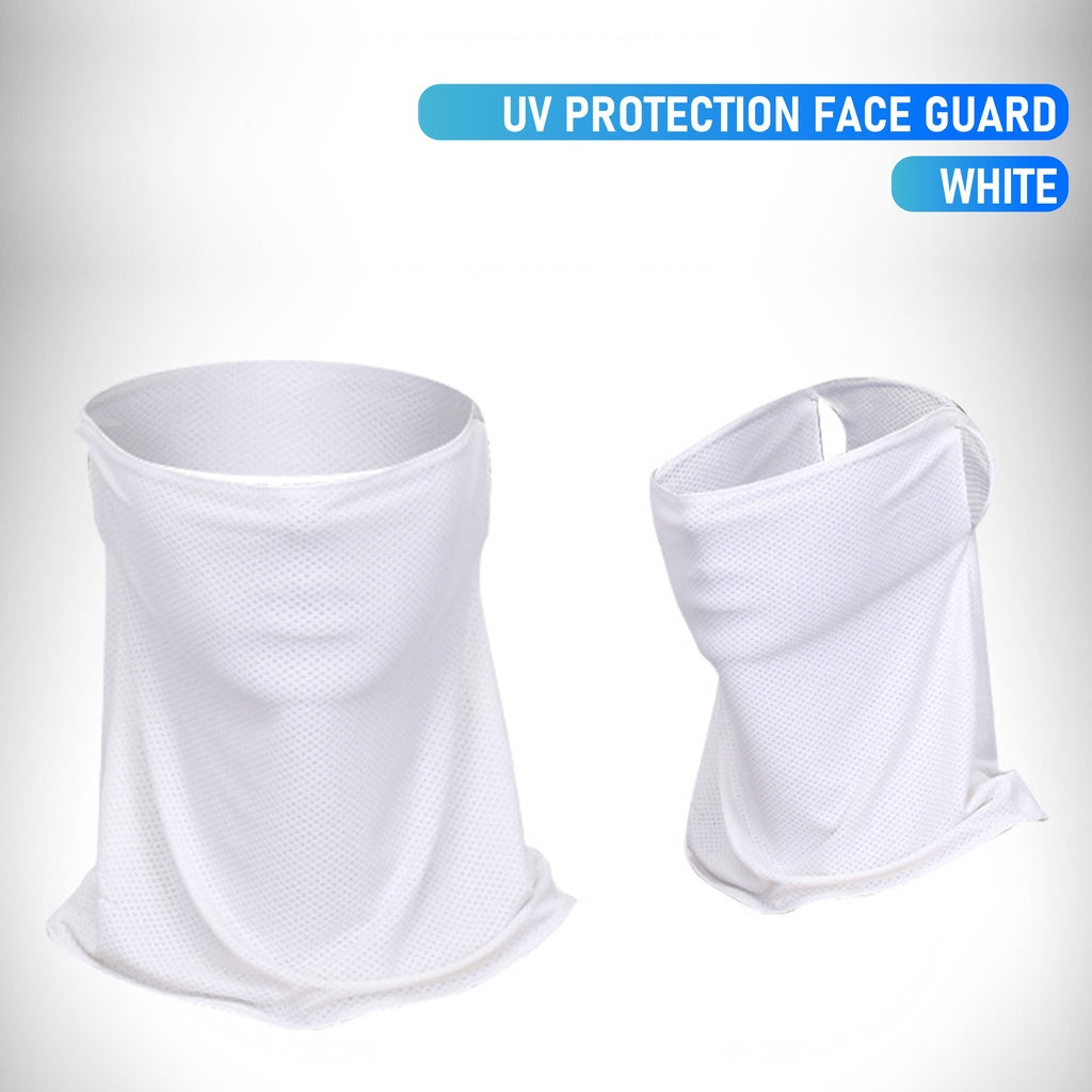 Unisex Outdoor Sports Quick Dry Breathable Air Vent Neck Ice Silk Sunscreen Face Guard Mask w/ Sun UV Protection