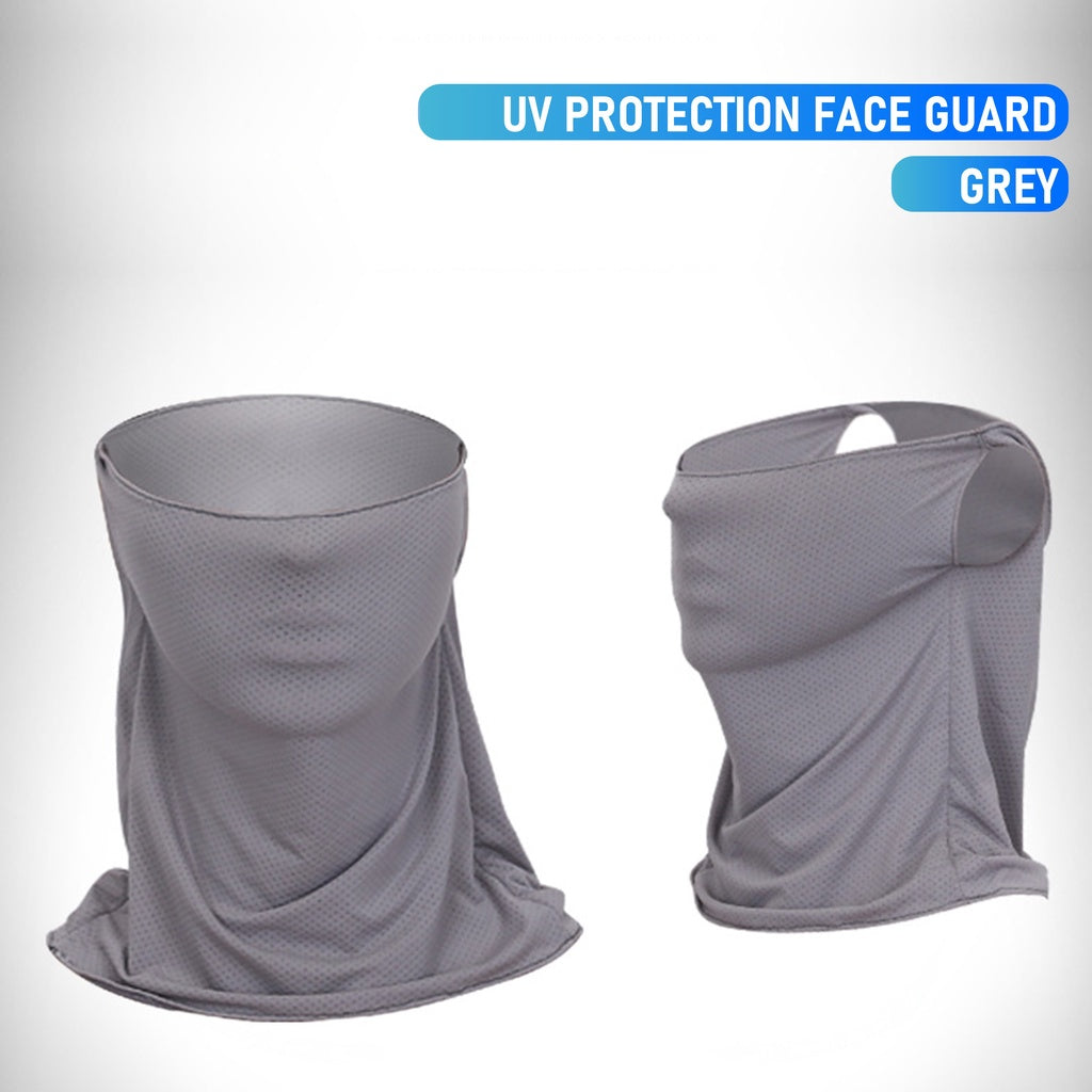 Unisex Outdoor Sports Quick Dry Breathable Air Vent Neck Ice Silk Sunscreen Face Guard Mask w/ Sun UV Protection