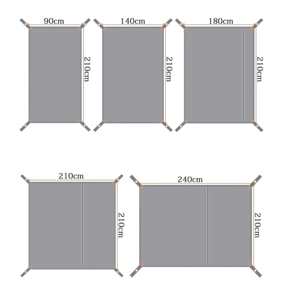 Waterproof Camping Tarp Thicken Picnic Mat Durable Beach Pad Multifunctional Tent Footprint Sun Canopy Ground Sheet