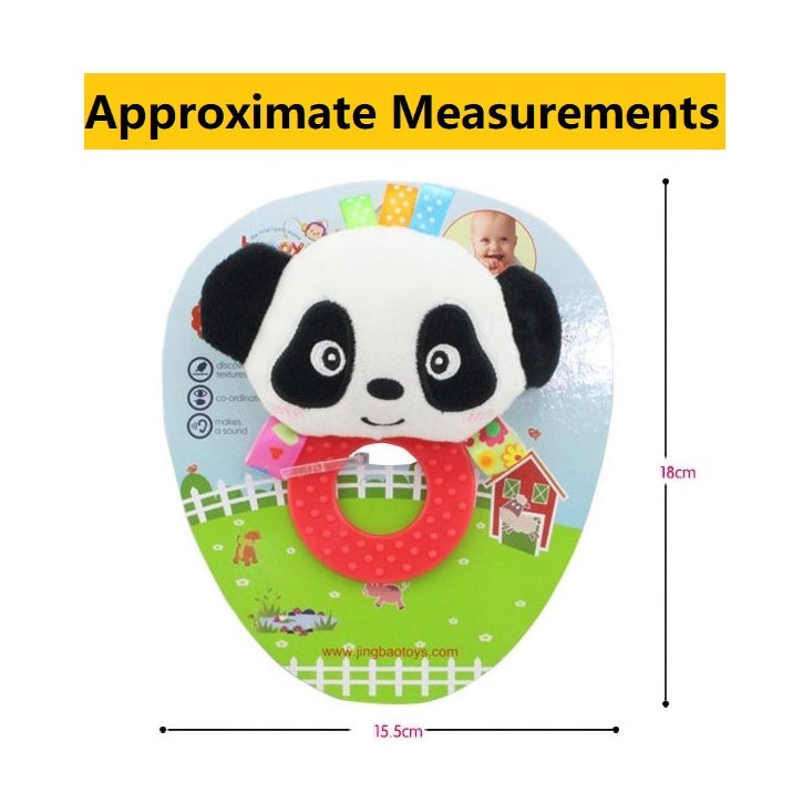 Funny Monkey Baby Soft Toy Rattle Teether Sound Plush Press Grip Squeezing Sounds Rich Colors For Sensory Exploration