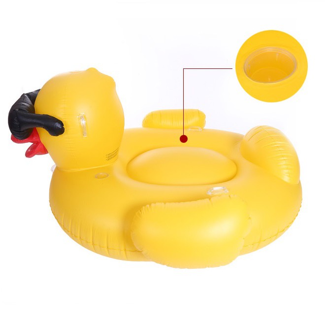 Large floatie beach duck inflatable float swimming pool party duckie raft