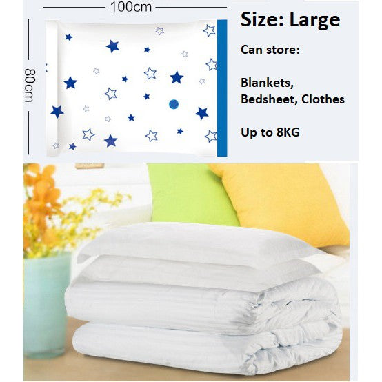 Clothes Vacuum Storage Travel Plastic Bag Seal Air Compression Bags