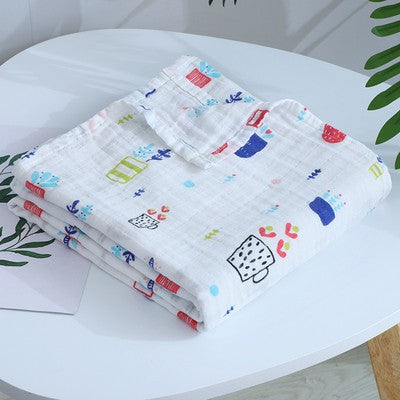 Premium Baby Swaddle Bamboo Cotton Muslin Cloth Towel Blanket Soft Breathable