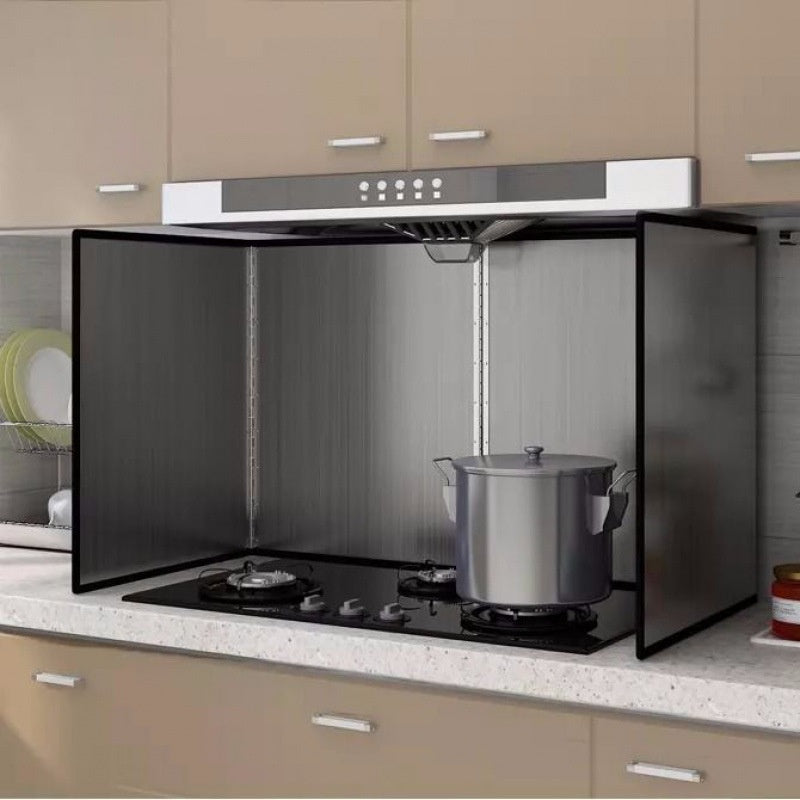 Kitchen oil baffle cover stove gas stove stainless steel Baffle for cooking windbreaks Oil Splash proof Shield