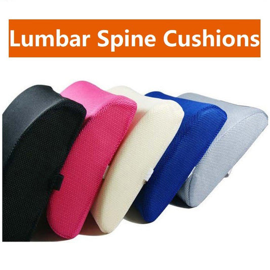 Office Car Memory Foam Lumbar Cushion Waist Back Spine Support Comfortable Pillow For Back Pain Relief Breathable