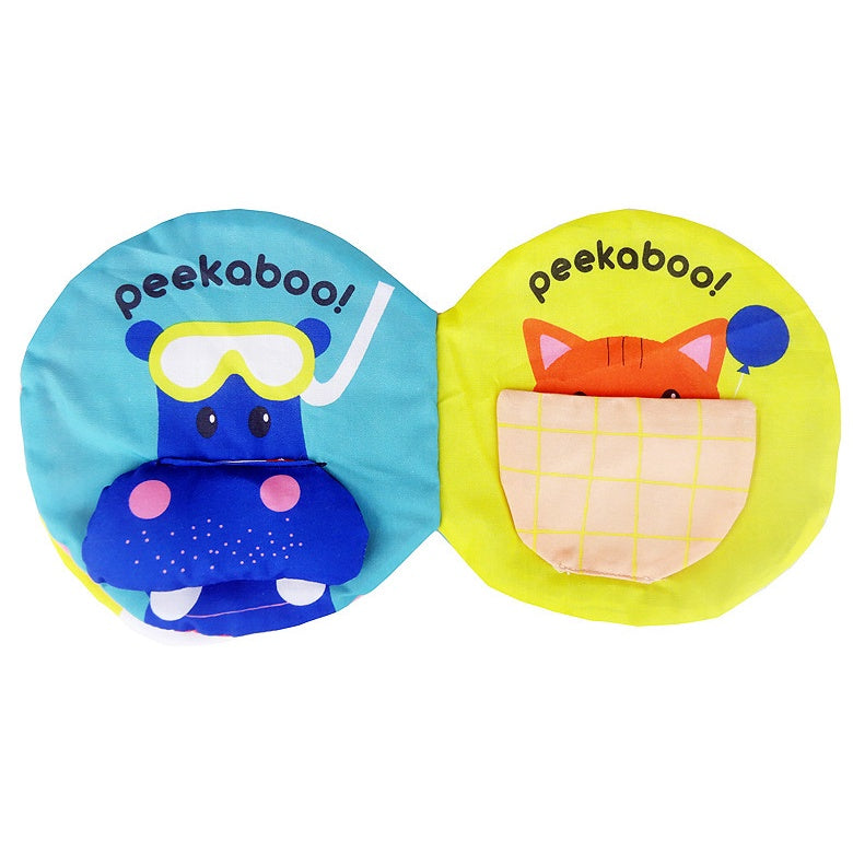 Baby English 3D Sensory Cute Cloth Books Kids Crinkle Sound Educational Crinkly