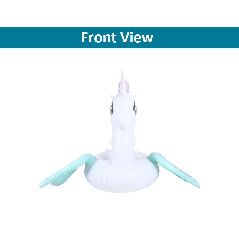 Large floatie beach unicorn inflatable float swimming pool party raft unique