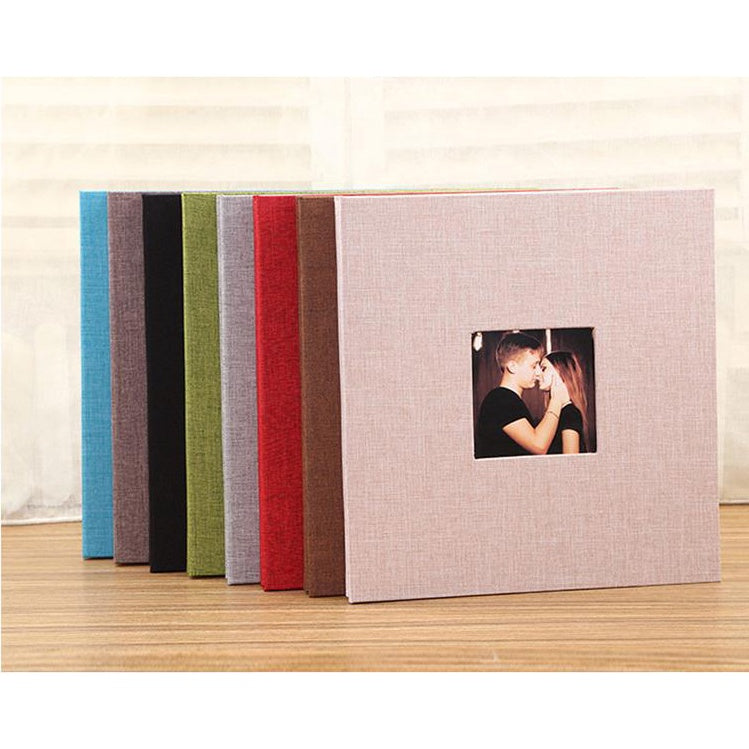 Copy of Copy of Linen Photo Album Self-Adhesive Scrapbook DIY Memory Photo Album Birthday Gift Wedding Anniversary Photo Album-Gray