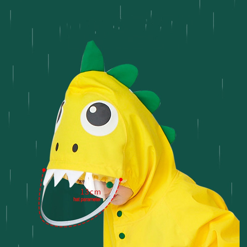 Children Raincoat For Boys Girls Primary School Kindergarten Rainwear Dinosaur Unicorn Raincoat Only