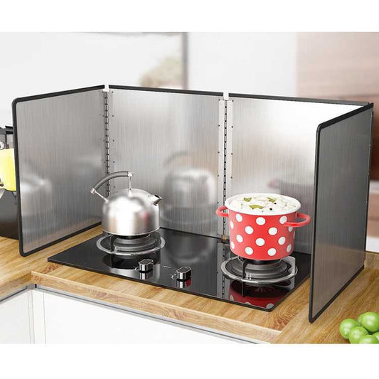 Kitchen oil baffle cover stove gas stove stainless steel Baffle for cooking windbreaks Oil Splash proof Shield