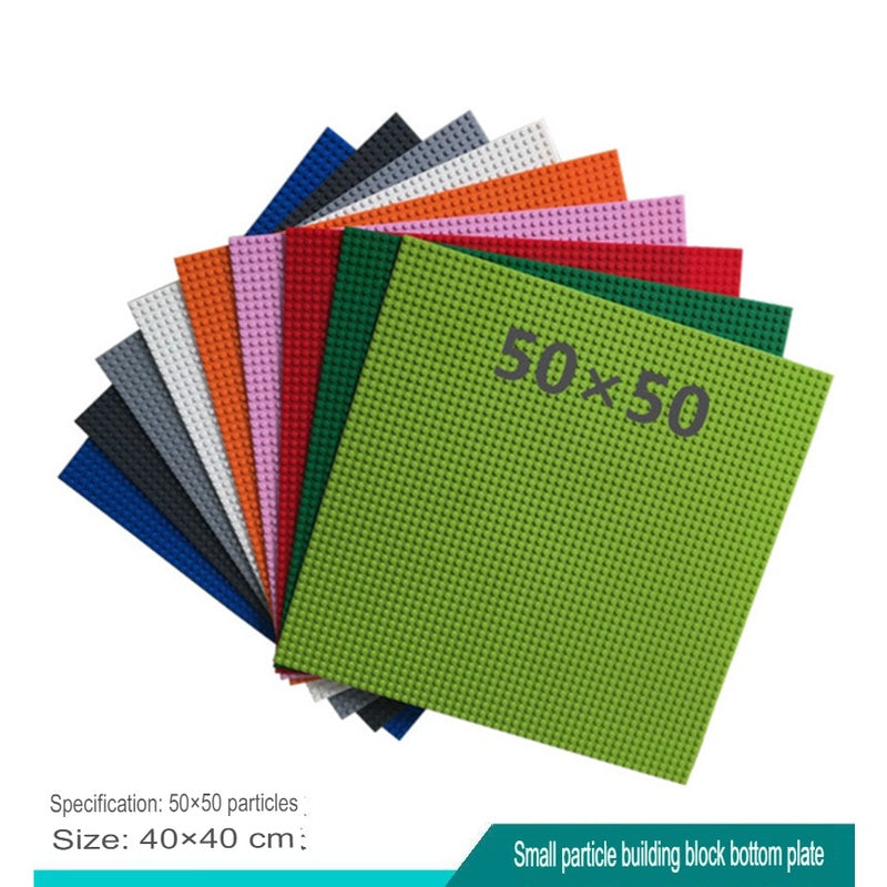 50*50 Dots Base Plates Classic Build Blocks Plate Assembly Brick Baseplate Compatible with Small Size Bricks