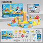 Magnetic Train Track Building Toys, DIY Electric Railway Set - 3D Educational STEM Toys for Kids, Creative Building Blocks, Birthday Gifts Ideas