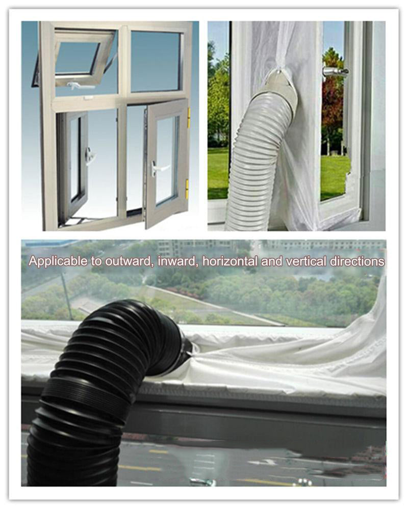 AirLock Portable Mobile Air Conditioner Soft Cloth Sealing Baffle Inside Window Frame Sealing Cloth