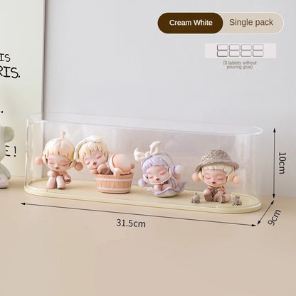 Display Cabinet Transparent Box Lego Popmart Molly Display Box Blind Box Storage Dustproof Acrylic Doll Display Rack