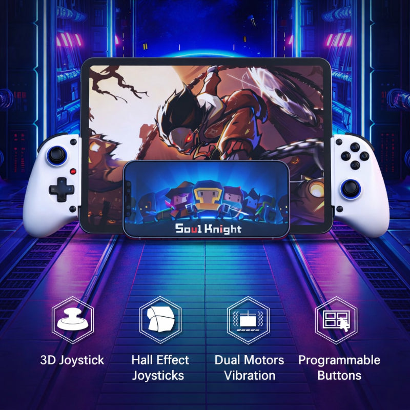 D11 Phone & Tablet Game Controller – Adjustable Stretch Grip Compatible with PC, Nintendo Switch, PS3, PS4