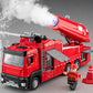 Kids Alloy Fire Truck Toy with Water Spray, Ladder Rescue Engineering Truck, Sprinkler Fire Engine Vehicle for Boys Gifts & Pretend Play