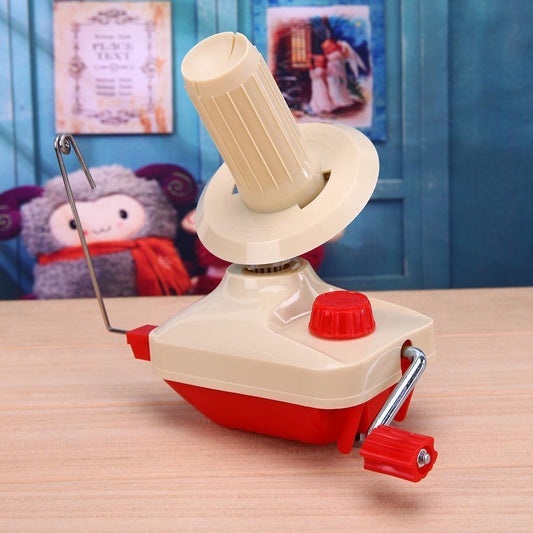 Bobbin Winder Knitting Yarn Ball Hand Operated Wool Winder Machine DIY Sewing Portable Hand-Operated Fiber String Cone Winder for Making Craft Tools