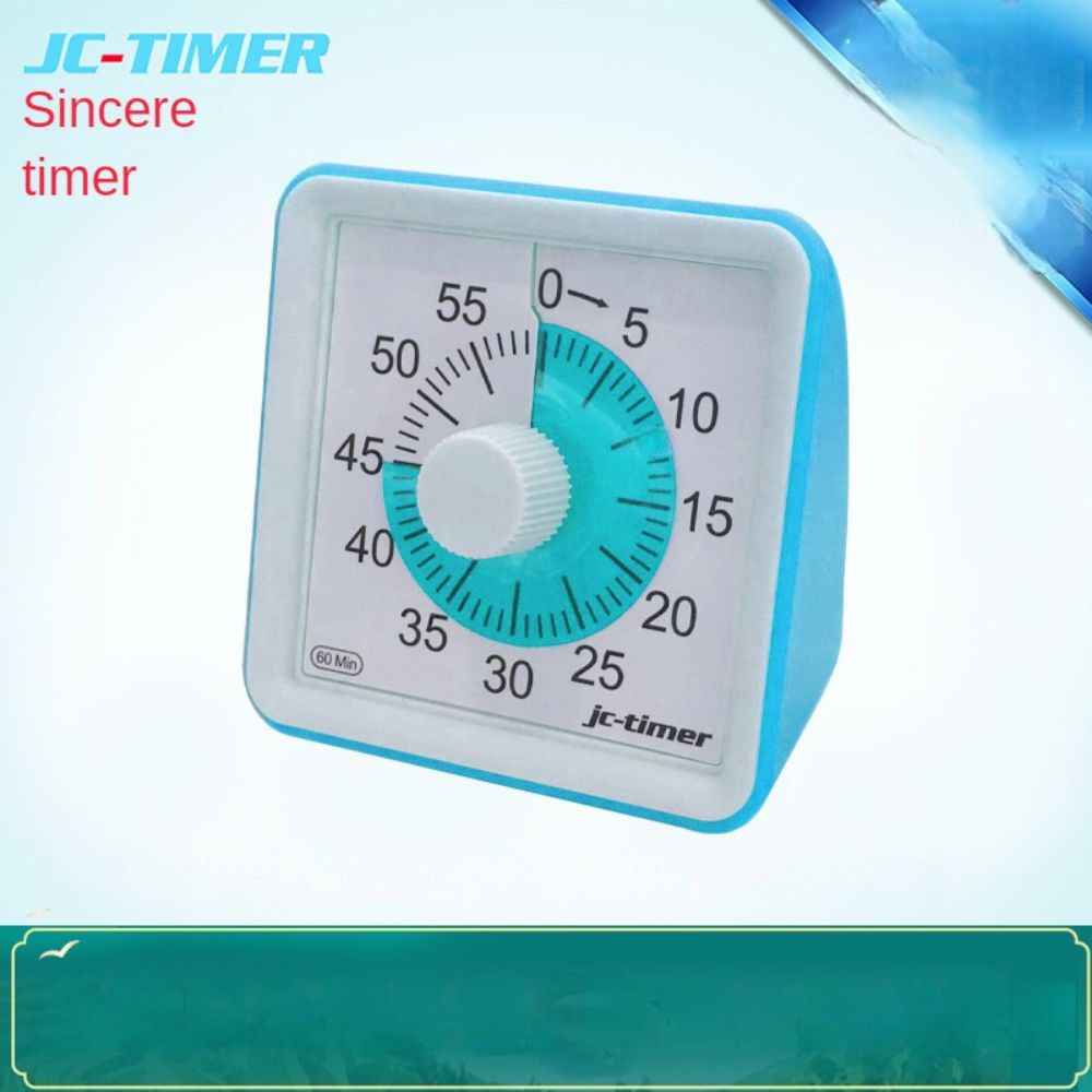1 Pcs 60 Minutes Visual Analog Timer Silent Countdown Clock Time Manag ...
