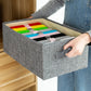 Clothing Storage Boxes Polyester Fabric Clear Storage Baskets Containers Underwear Socks Storage Box Clothes Toys Books