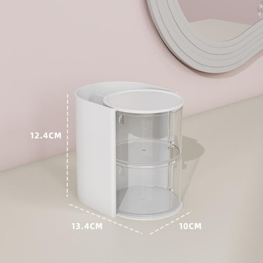 Makeup Egg Makeup Brush 2-in-1 Storage Box Dustproof Rotating Multi-layer Powder Puff Beauty Eyebrow Pencil Eyeliner