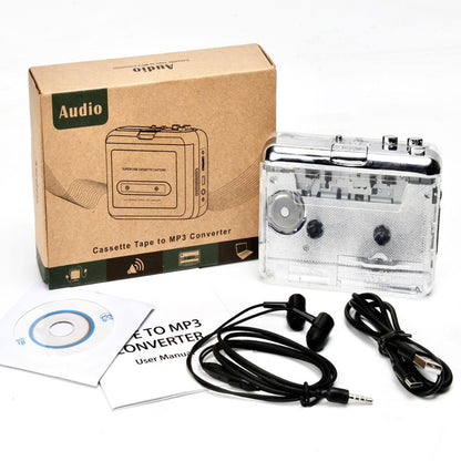 Portable Cassette to MP3 Player Mini USB Tape Player MP3 Converter CD Cassette Capture Audio Music Player for PC