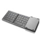 Portable Mini Three Folding Bluetooth Keyboard 64 Keys Wireless Foldable Touchpad Keypad for IOS Android iPad Tablet Phone