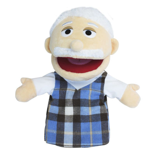 35cm family open mouth puppets kindergarten show ventriloquist tell story puppet Role play hand doll boy girl