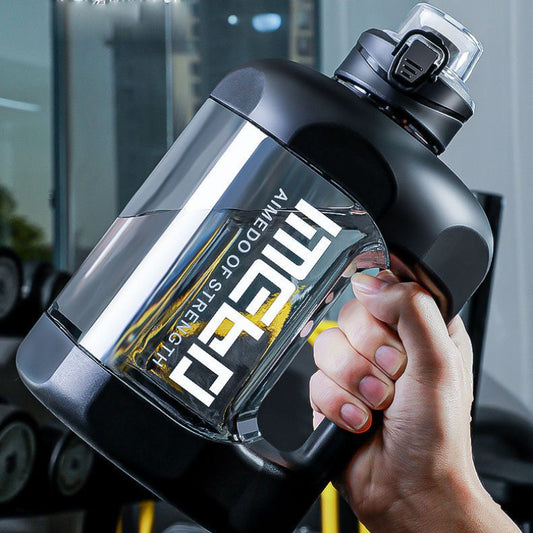 2.8L Large Capacity Water Bottle With Straw Gym Fitness Drinking Bottle Outdoor Camping Cycling Hiking Sport Plastic Bottle