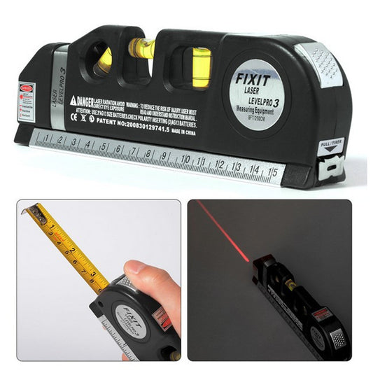 Laser Level laser measure Line 8ft Laser Measurement Tape Ruler Adjusted Standard and Metric Rulers Straight Line Tools
