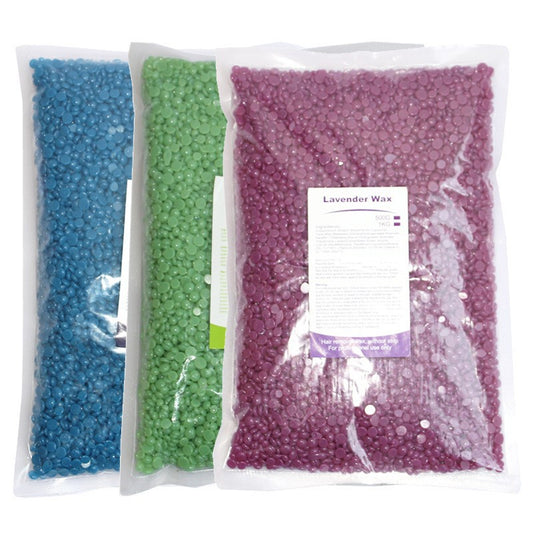 500g, Hard Beans, Bikini Pearl Hot Waxing Beads Facial Hair Removal Depilatory for Arm Face Body Eyebrow Nose Leg