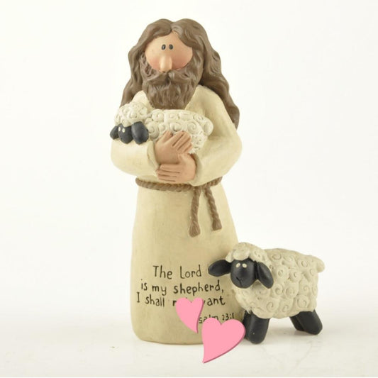 Jesus Resin Ornaments Catholic Christian Gifts Original Table Hand-Painted Good Pastoral Jona Whale Five Cakes Two Fish Save Grate To Your Church Come Me Redemption Master He Resurrected