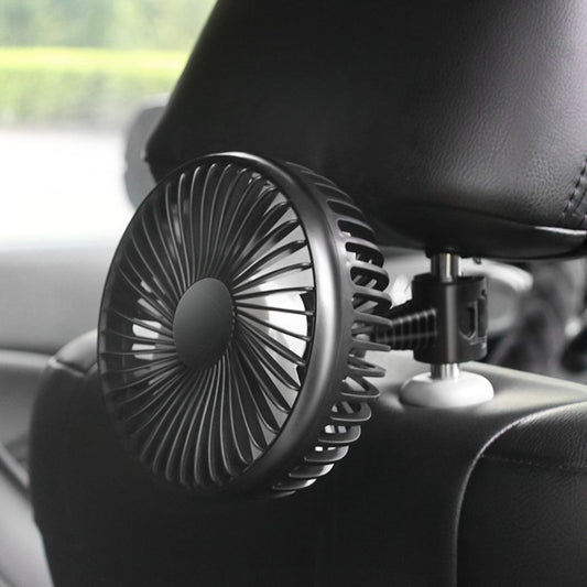 5.5 Inch 3 Speed USB fan mini fan suction cup single head car fan 12V24V universal large wind 360 rotating fan