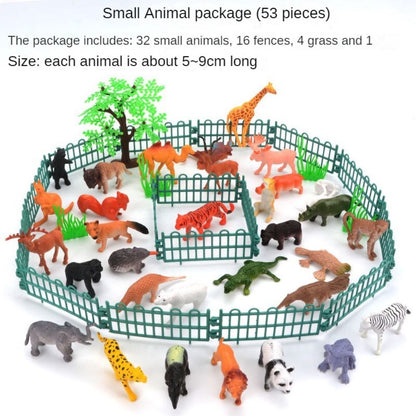 Mini Jungle Animal Toys Set, Realistic Wild Plastic Animals Learning Toys Farm Animals Great For Gifts