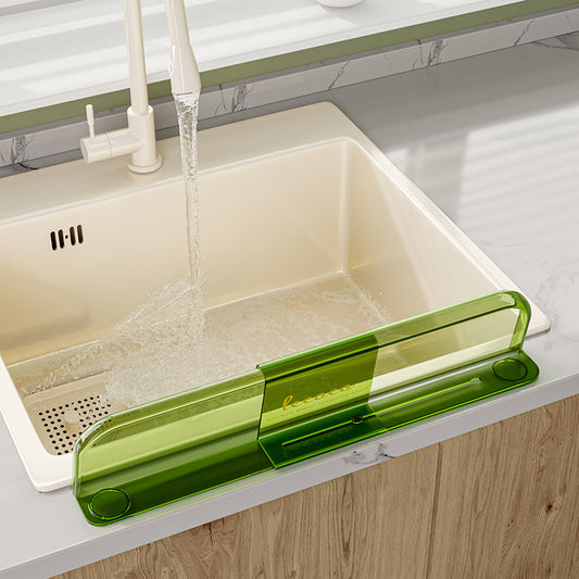 Kitchen Sink Baffle Retractable Splash-Proof Water-Proof Dishwasher Wash Basin Countertop Waterproof Strip