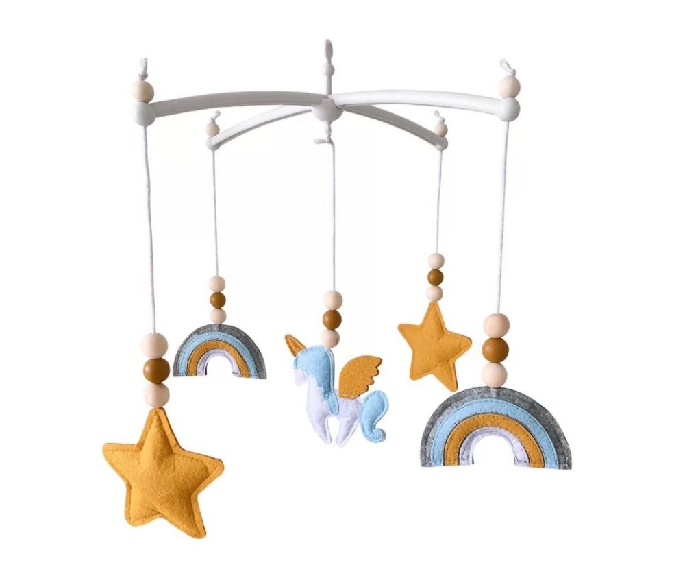 Baby hanging toy Bed Rotating Bell Crib stroller plush doll Child Toys Stroller Hanging bells toddler toys